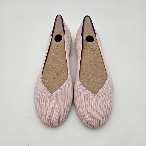 Rothys The Flat Blush Pink Round Toe Slip On Flats Womens Sz 6.5 NEW - Picture 1 of 6